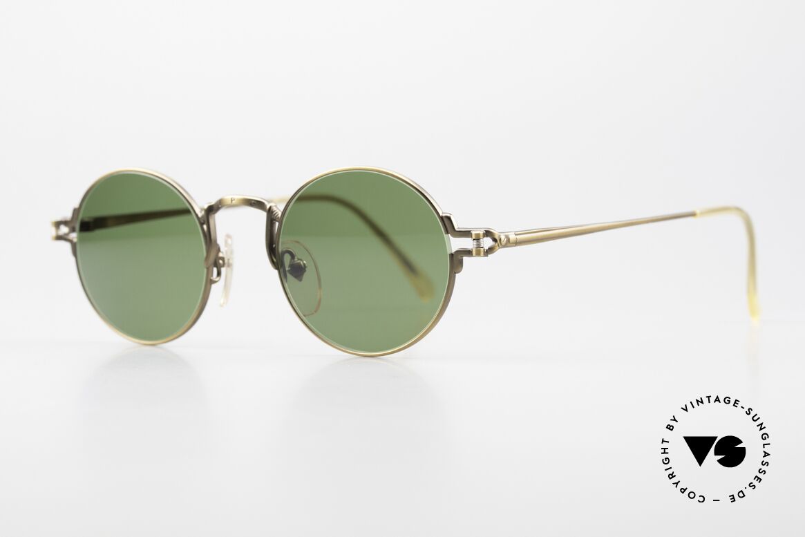 Jean Paul Gaultier 55-3171 Round 90's JPG Sunglasses, but with some fancy frame details (distinctive J.P.G), Made for Men and Women