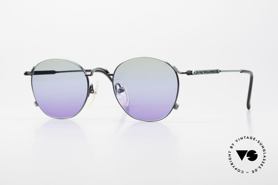 Jean Paul Gaultier 55-0171 90's Panto Designer Sunglasses, designer sunglasses by Jean Paul Gaultier from 1998, Made for Men