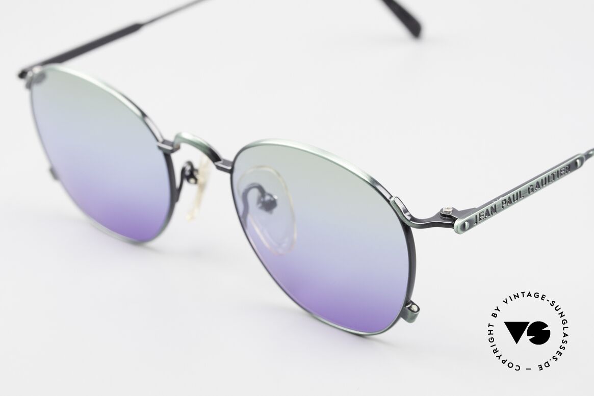Jean Paul Gaultier 55-0171 90's Panto Designer Sunglasses, new old stock (like all our rare VINTAGE sunglasses), Made for Men