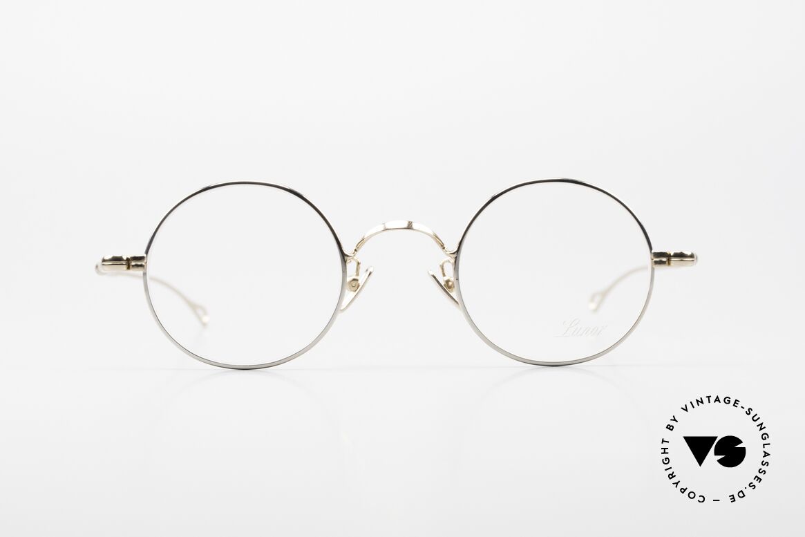 Lunor V 110 Lunor Glasses Round Bicolor, LUNOR: honest craftsmanship with attention to details, Made for Men and Women