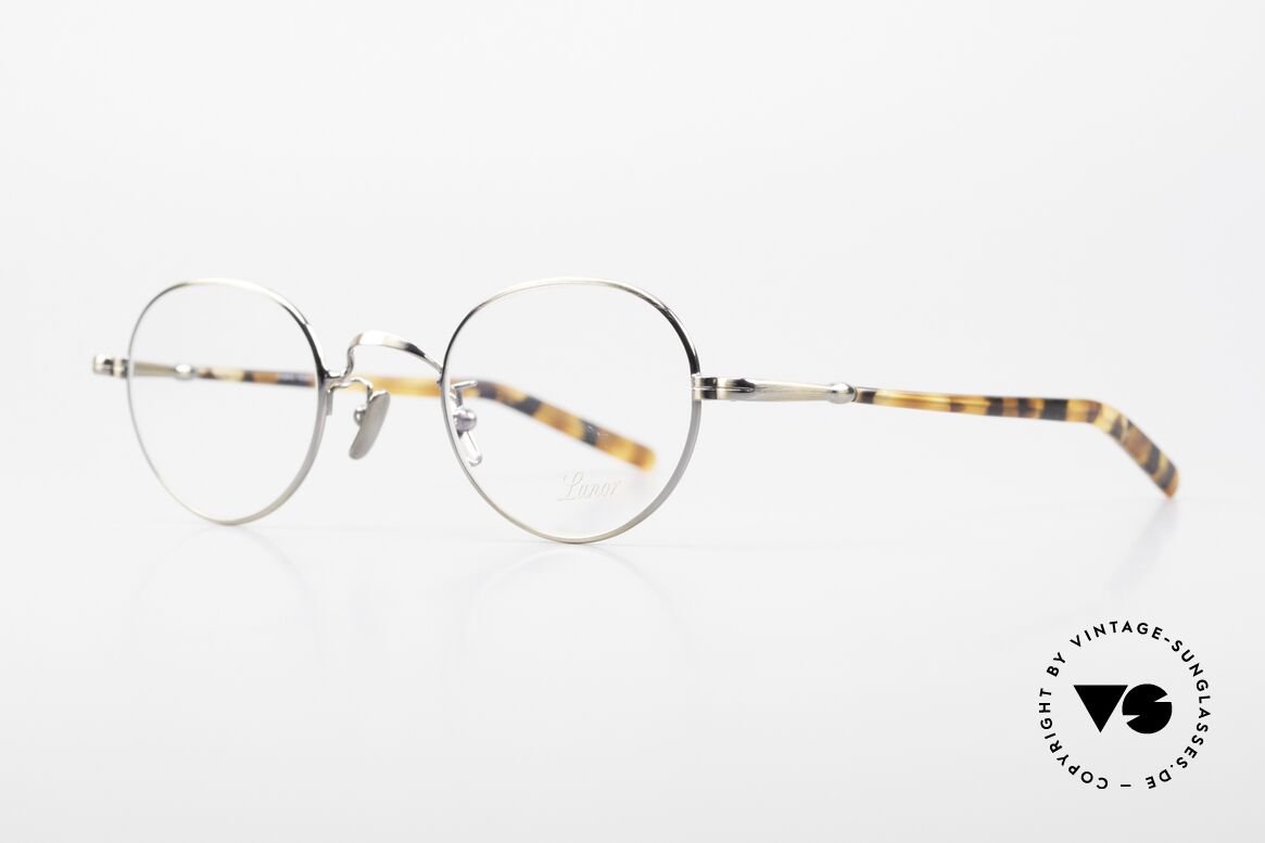 Lunor VA 108 Round Glasses Antique Gold, without ostentatious logos (but in a timeless elegance), Made for Men and Women