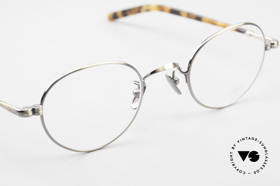 Lunor VA 108 Round Glasses Antique Gold, top-notch craftsmanship & timeless PANTO frame design, Made for Men and Women