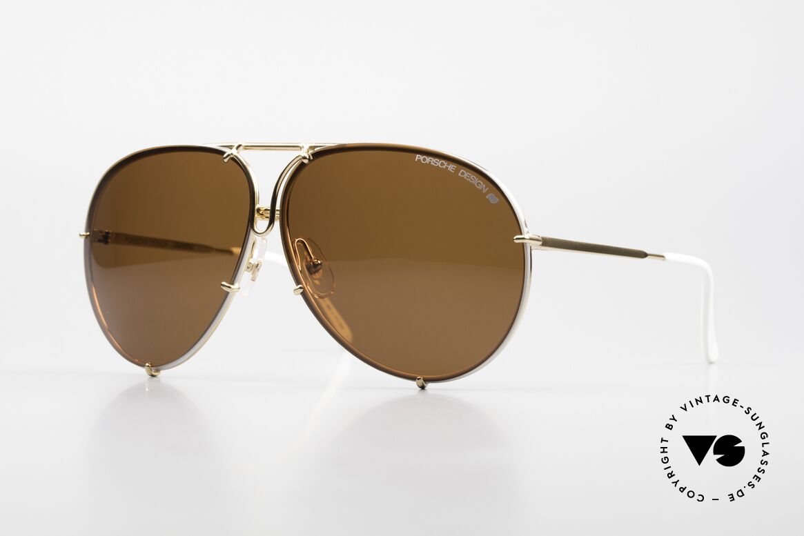 Porsche 5623 Special Edition Vintage Shades, rare interchangeable lenses in brown-gradient & brown, Made for Men and Women