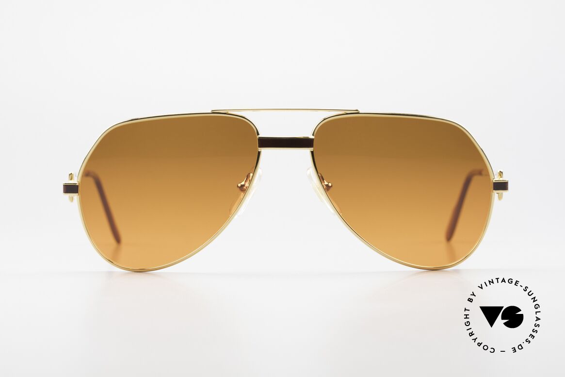 Cartier Vendome Laque - S Luxury 80's Aviator Sunglasses, mod. "Vendome" was launched in 1983 & made till 1997, Made for Men and Women