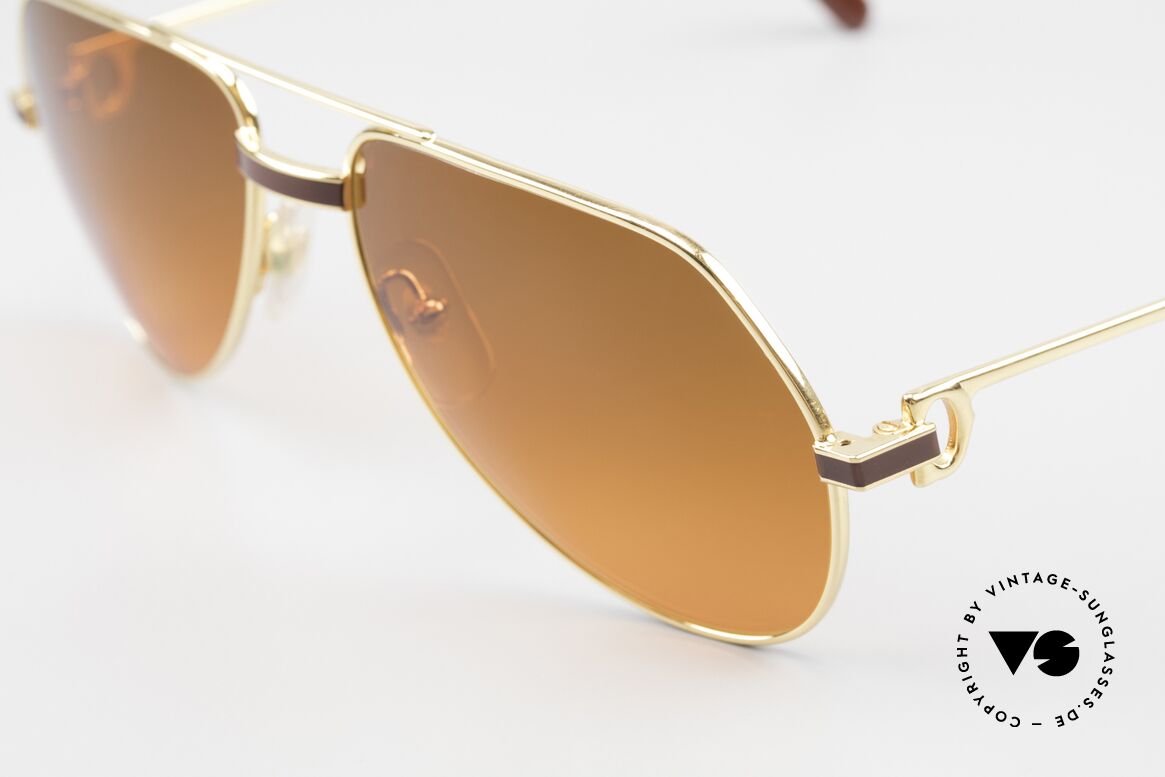 Cartier Vendome Laque - S Luxury 80's Aviator Sunglasses, with extremely RARE customized sun lenses (100% UV), Made for Men and Women