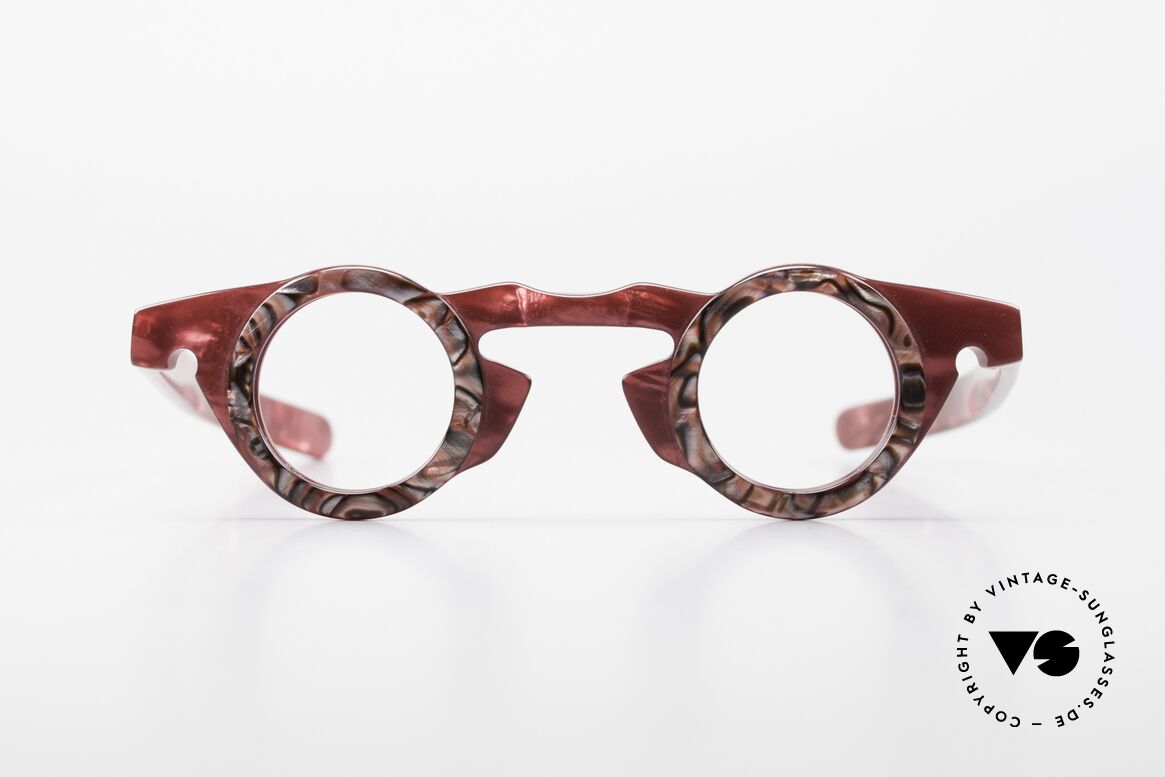 Vidocq Les Halles Round Vintage Glasses 1980's, spectacular VIDOCQ eyeglasses design of the 80's, Made for Women Vidocq Les Halles Round Vintage Glasses 1980's, spectacular VIDOCQ eyeglasses design of the 80's, Made for Women