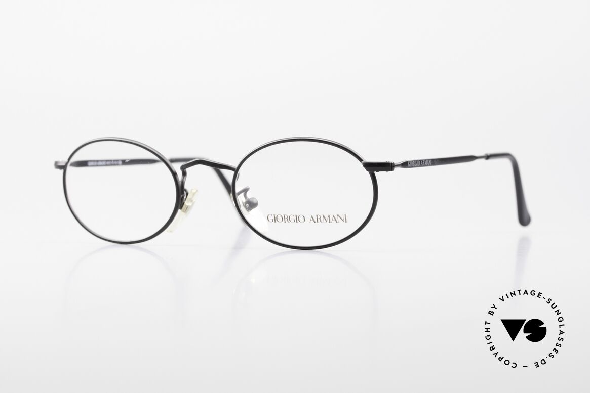 Giorgio Armani 131 Vintage Eyeglasses Oval Frame, oval GIORGIO ARMANI vintage designer eyeglasses, Made for Men and Women