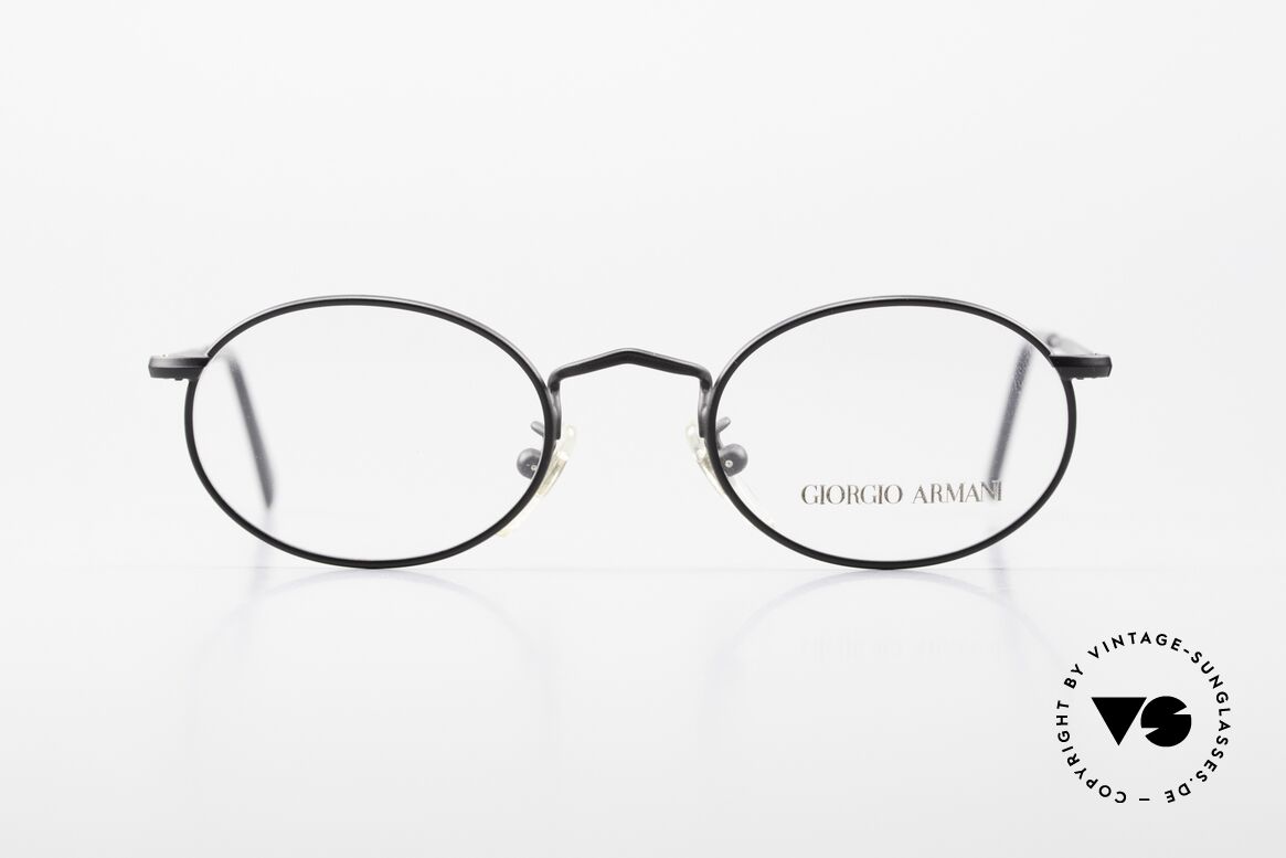 Giorgio Armani 131 Vintage Eyeglasses Oval Frame, oval GIORGIO ARMANI vintage designer eyeglasses, Made for Men and Women