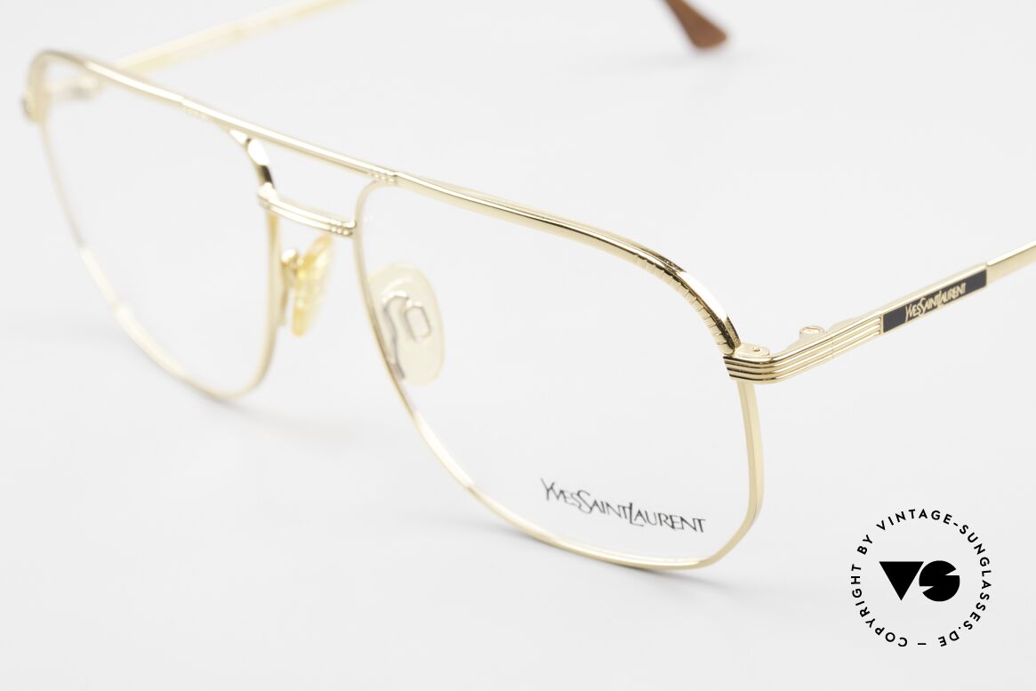 Yves Saint Laurent 4008 80s YSL Men's Frame Gold Plated, never worn (like all our vintage YSL eyeglasses), Made for Men