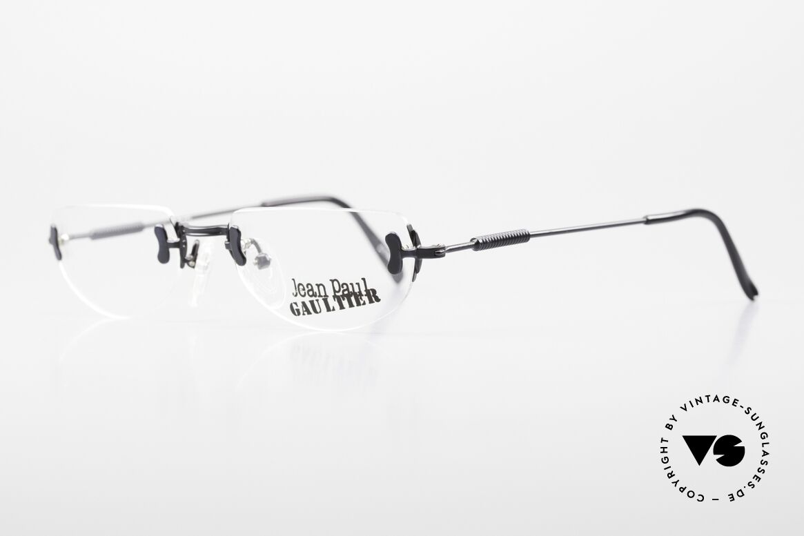 Jean Paul Gaultier 55-0174 Rimless JPG Designer Glasses, unworn, new old stock (like all our vintage Gaultiers), Made for Men and Women