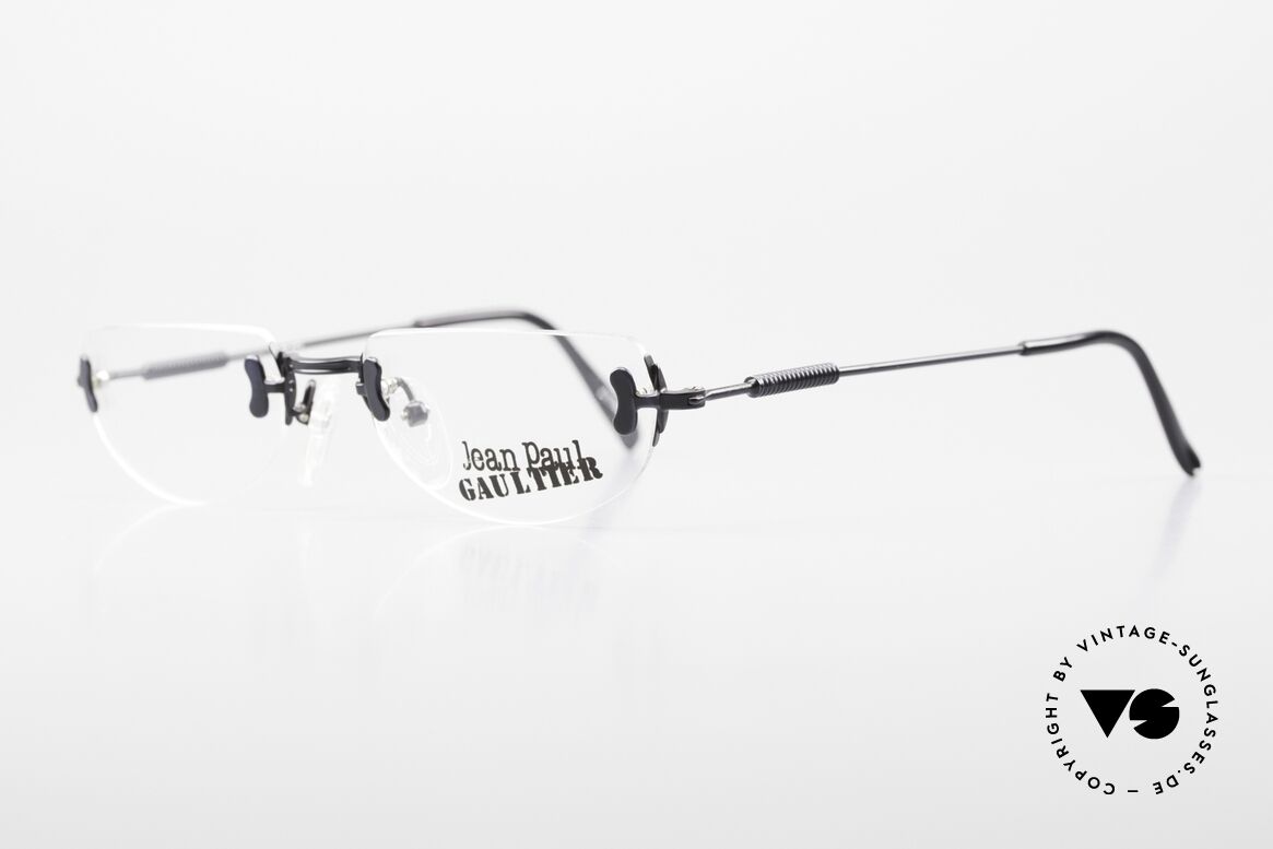 Jean Paul Gaultier 55-0174 Rimless 90's Designer Glasses, unworn, new old stock (like all our vintage Gaultiers), Made for Men and Women