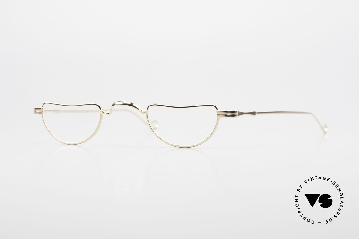 Lunor II 07 Gold Plated Reading Glasses, 90's Lunor reading eyeglasses with anatomical bridge, Made for Men and Women