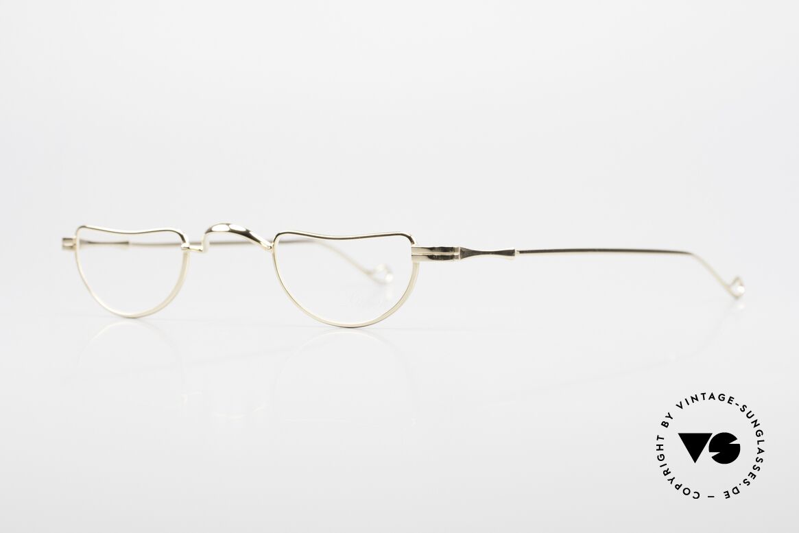 Lunor II 07 Gold Plated Reading Glasses, unisex model for ladies & gents; handmade in Germany, Made for Men and Women
