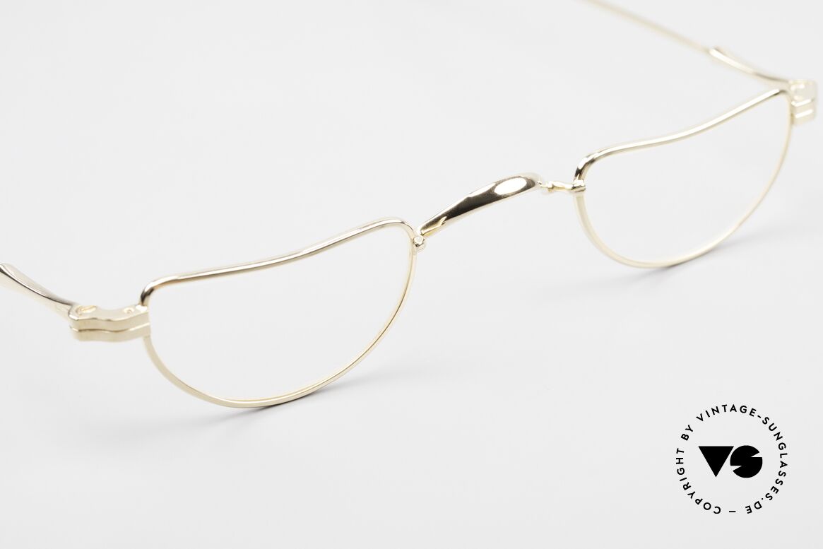 Lunor II 07 Gold Plated Reading Glasses, unworn single item, for all lovers of quality, true rarity, Made for Men and Women