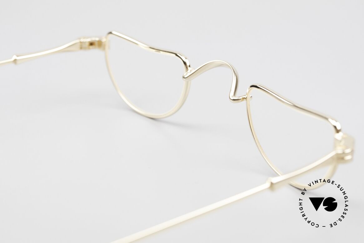 Lunor II 07 Gold Plated Reading Glasses, Size: extra small, Made for Men and Women
