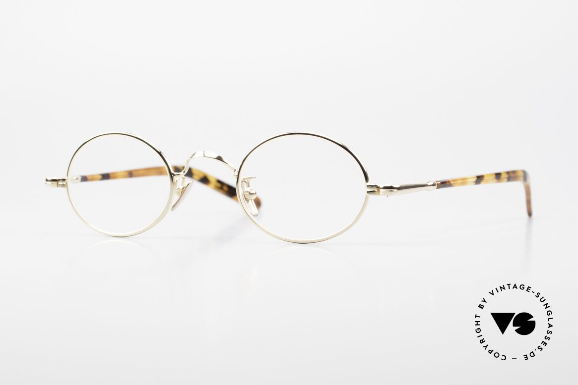 Lunor VA 100 Oval Lunor Glasses Gold Plated, old LUNOR eyeglasses, model VA 100, size 43/24, 140, Made for Men and Women