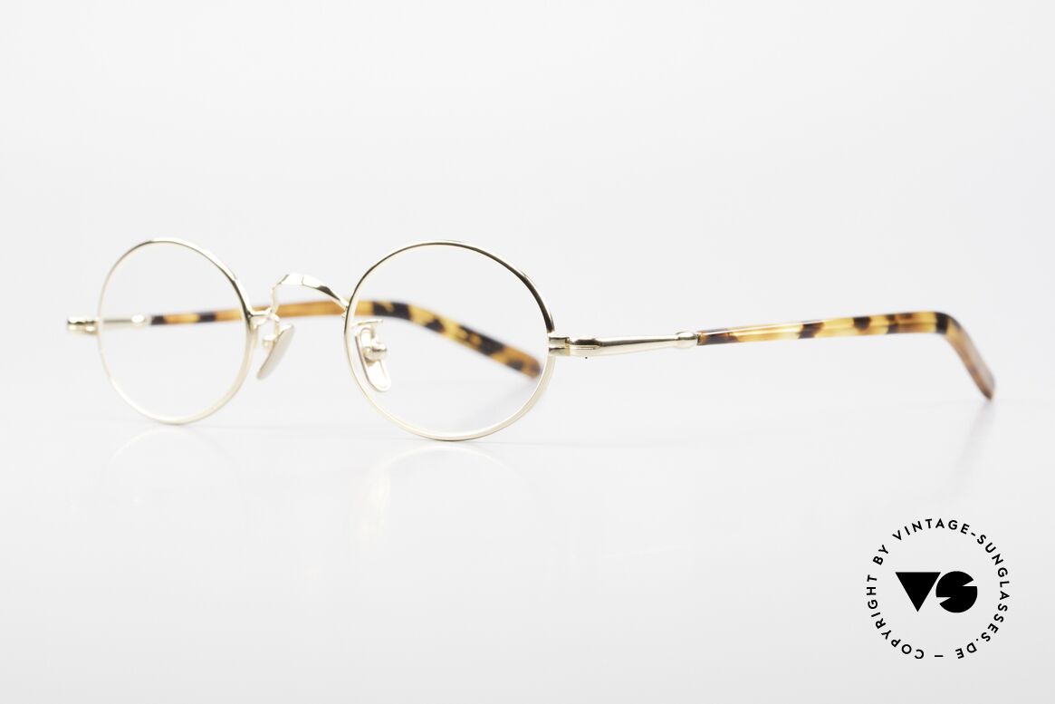 Lunor VA 100 Oval Lunor Glasses Gold Plated, LUNOR: honest craftsmanship with attention to details, Made for Men and Women