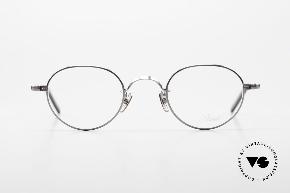 Lunor VA 107 Panto Style Antique Silver AS, LUNOR: honest craftsmanship with attention to details, Made for Men and Women