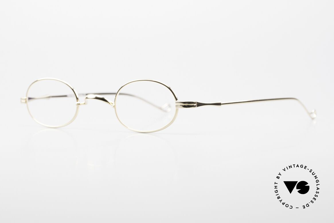 Lunor II 08 Small Oval 90's Frame Gold, Lunor model II 08 = size 40°26 with anatomic temples, Made for Men and Women