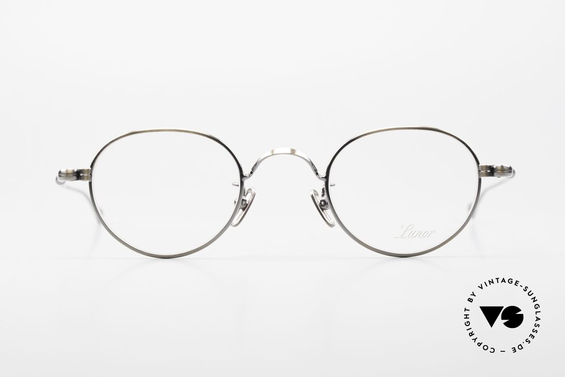 Lunor V 107 Panto Frame Antique Gold AG, LUNOR: honest craftsmanship with attention to details, Made for Men and Women