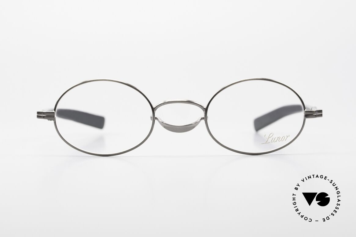 Lunor Swing A 33 Oval Swing Bridge Antique Silver AS, rare, old VINTAGE LUNOR glasses of the Swing "A" series, Made for Men and Women