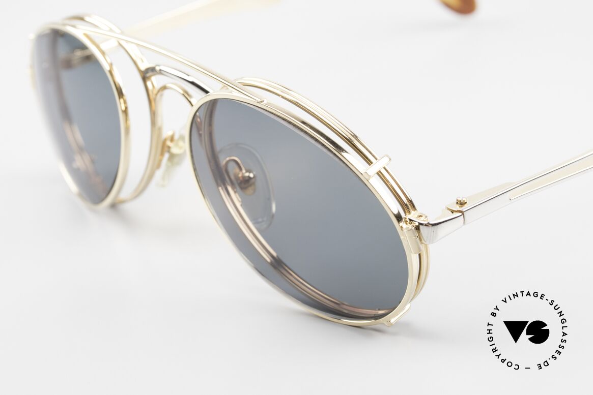 Bugatti 11948 Luxury Men's Glasses Clip On, with practical Clip-On (for 100% UV protection), Made for Men