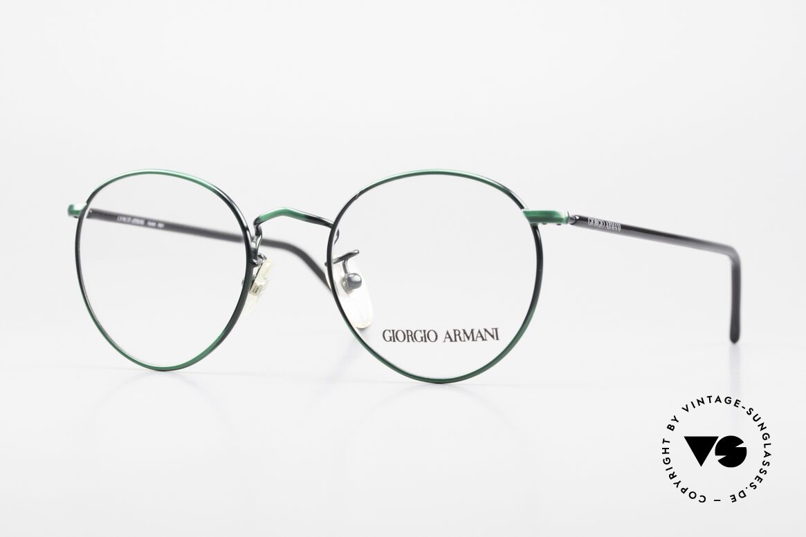 Giorgio Armani 138 Panto Frame Ladies And Gents, unisex vintage Giorgio Armani designer eyeglasses, Made for Men and Women