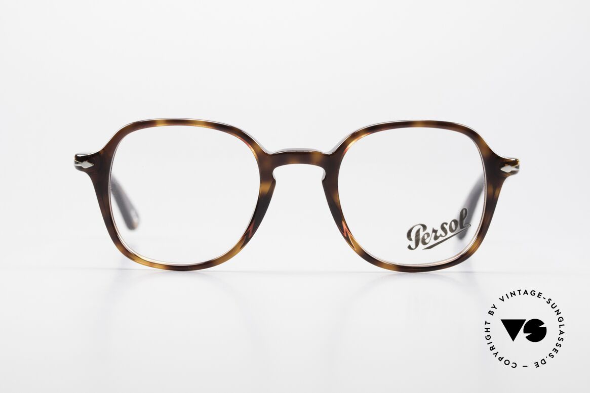 Persol 3142 Square Panto Eyeglasses Unisex, original name: 3142-V, col. 24, size 45-21, 145, Made for Men and Women