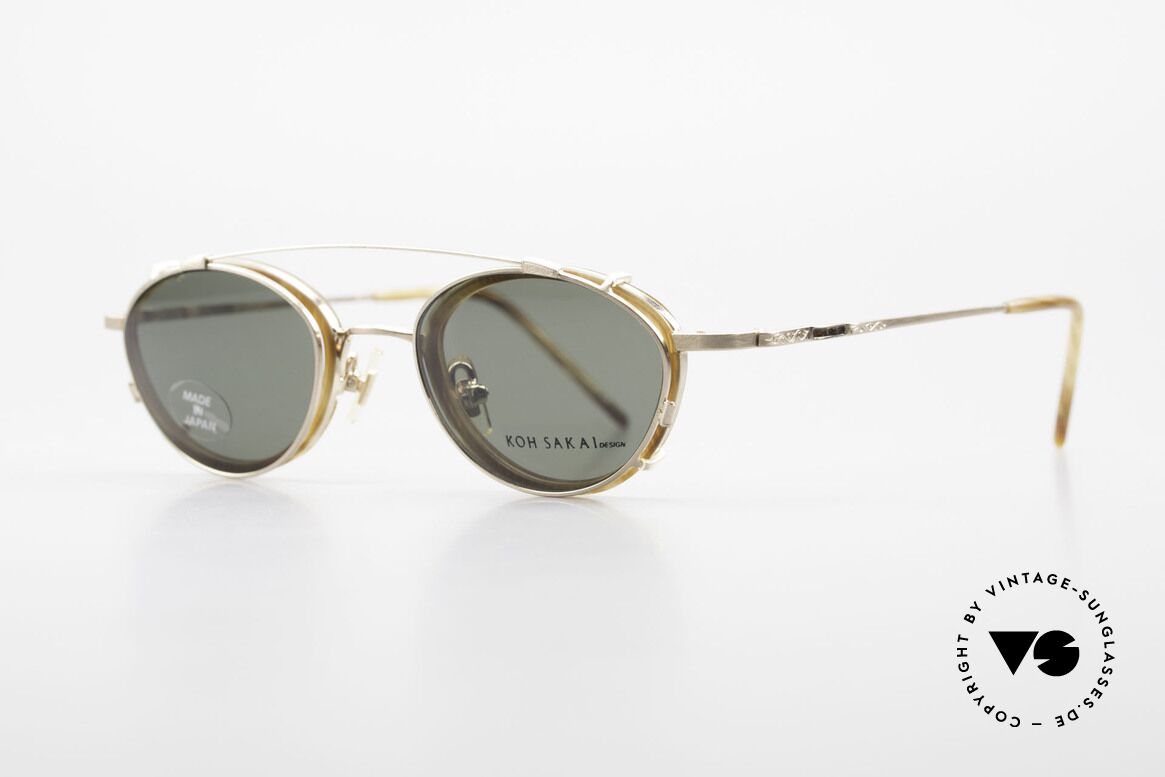 Koh Sakai KS9832 Vintage Glasses With Clip On, 1997 designed in Los Angeles; produced in Sabae (Japan), Made for Men and Women