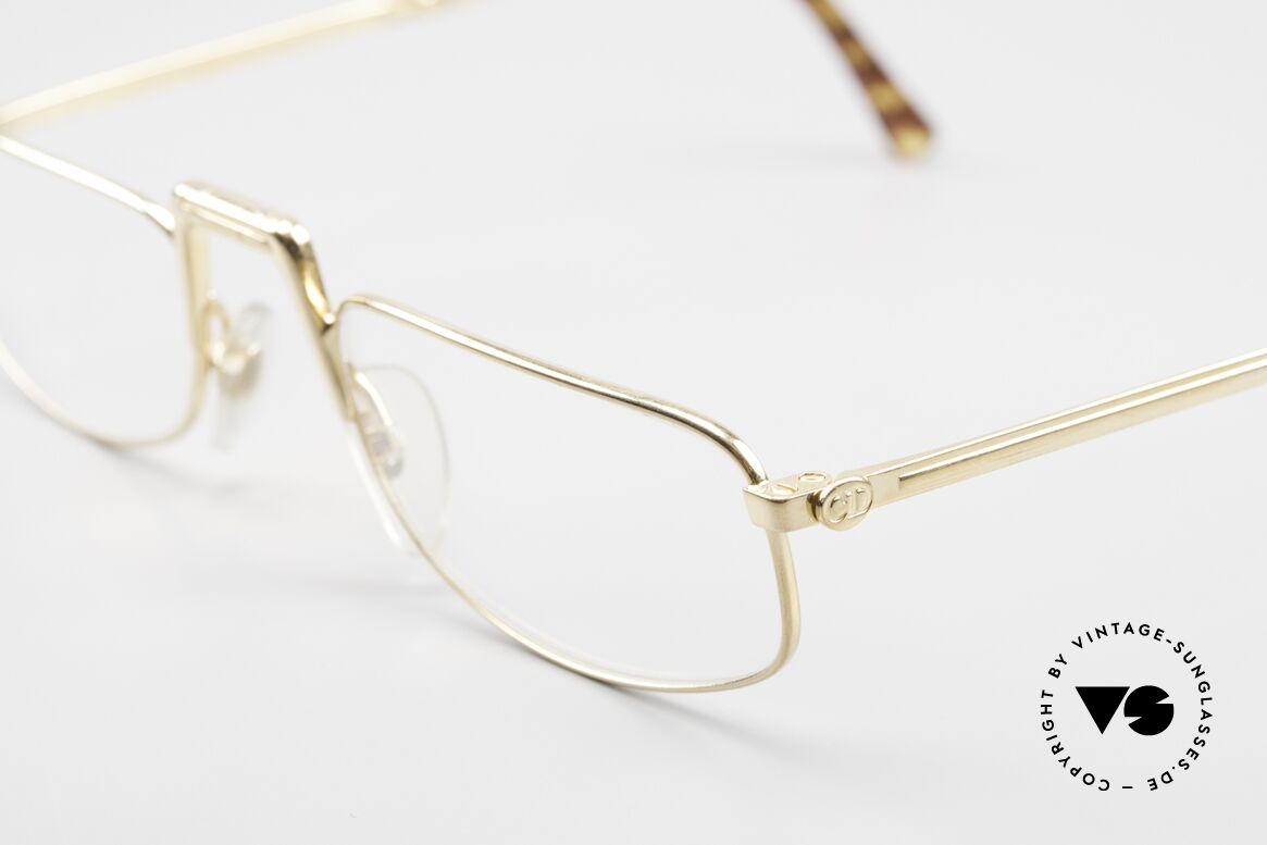 Christian Dior Saint German Gold Plated Folding Glasses, unworn (like all our vintage reading eyeglasses), Made for Men