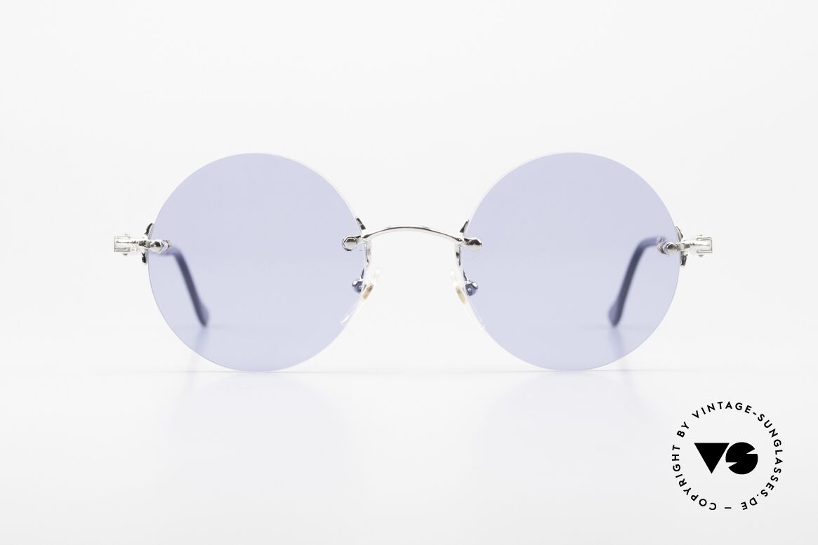 Fred Fidji Rimless Round Luxury Shades, marine design (distinctive Fred) in high-end quality!), Made for Men