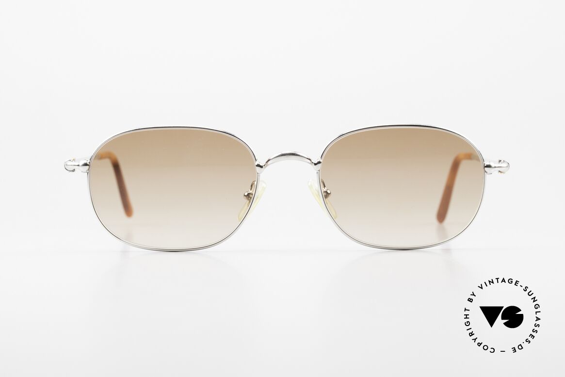 Cartier Vega Square Shades Luxury Platinum, square Cartier vintage sunglasses, LARGE size 56/21, Made for Men
