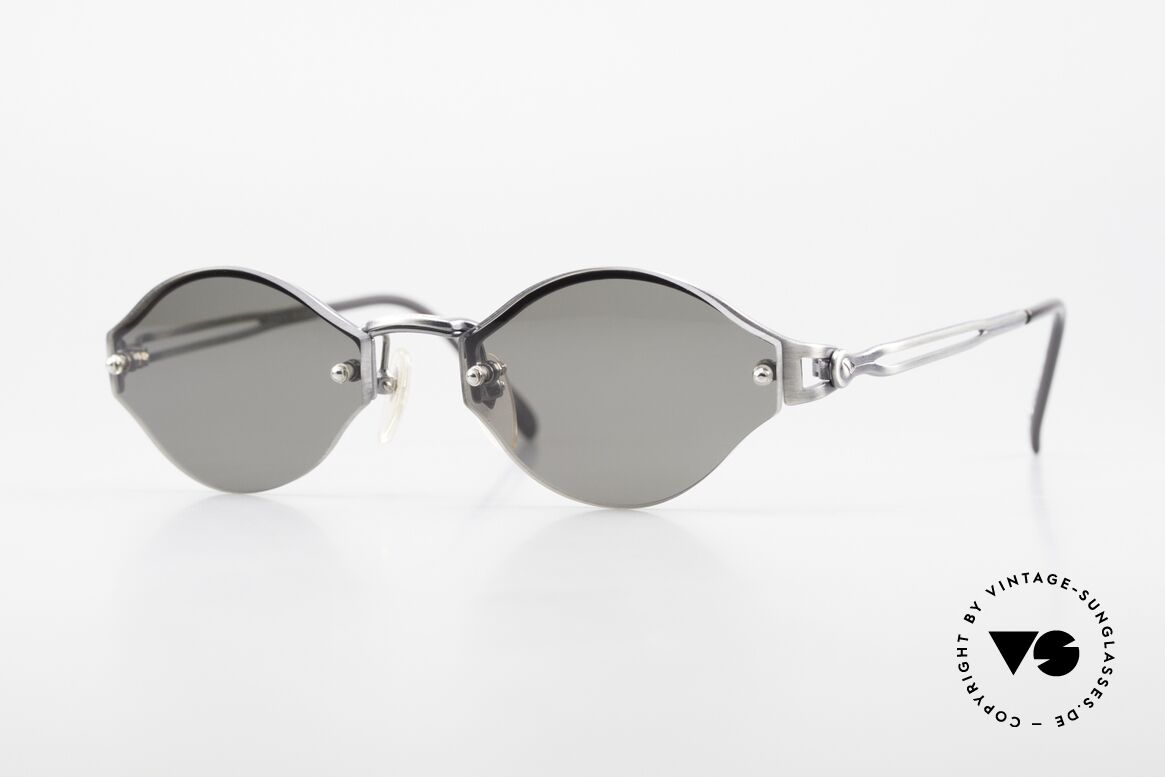 Jean Paul Gaultier 56-7111 Rimless Designer Sunglasses, 90's vintage designer sunglasses by Jean P. Gaultier, Made for Men and Women