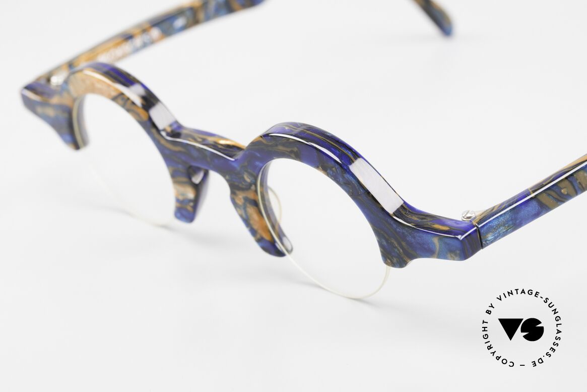 Proksch's A2 Futuristic Round 90's Eyeglasses, never worn (like all our vintage designer frames), Made for Men and Women