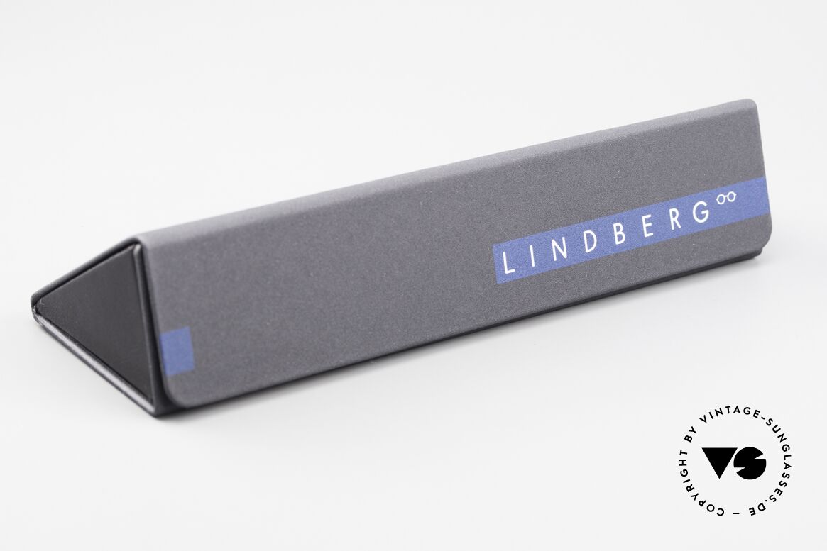 Lindberg 9707 Strip Titanium Round Titanium Frame Unisex, Size: medium, Made for Men and Women