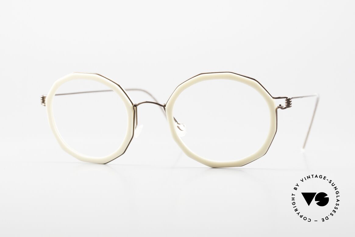 Lindberg Mette Air Titan Rim Ladies Glasses Geometrical, geometrical Lindberg glasses of the Air Titanium Series, Made for Women