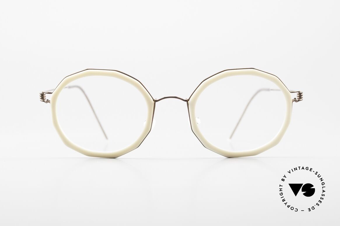 Lindberg Mette Air Titan Rim Ladies Glasses Geometrical, ladies eyeglasses; frame color PU12 = copper / bronze, Made for Women