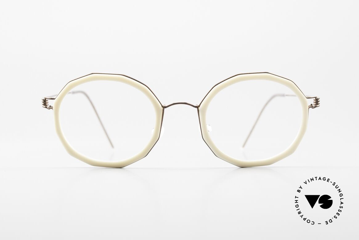 Lindberg Mette Air Titan Rim Ladies Glasses Geometrical, ladies eyeglasses; frame color PU12 = copper / bronze, Made for Women