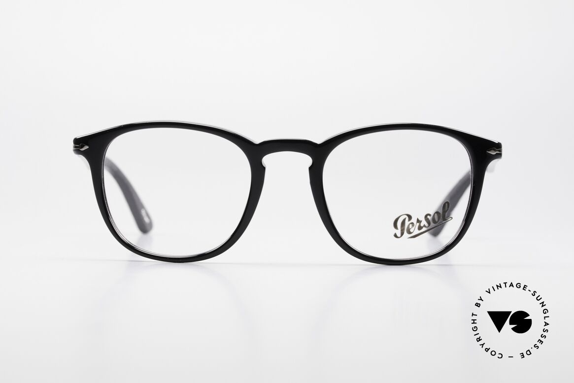 Persol 3143 Panto Designer Glasses Unisex, original name: 3143-V, col. 95, size 49-21, 145, Made for Men and Women