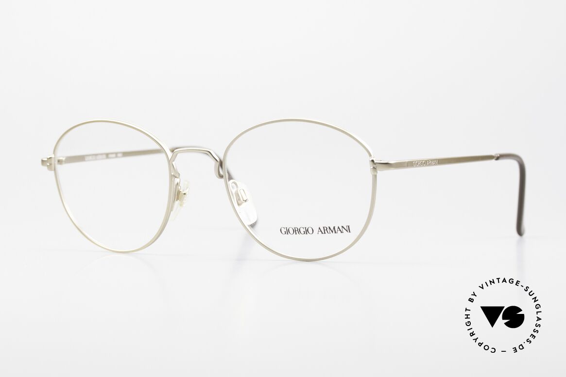Giorgio Armani 174 Classic 80's Panto Eyeglasses, timeless vintage Giorgio Armani 80's designer specs, Made for Men and Women