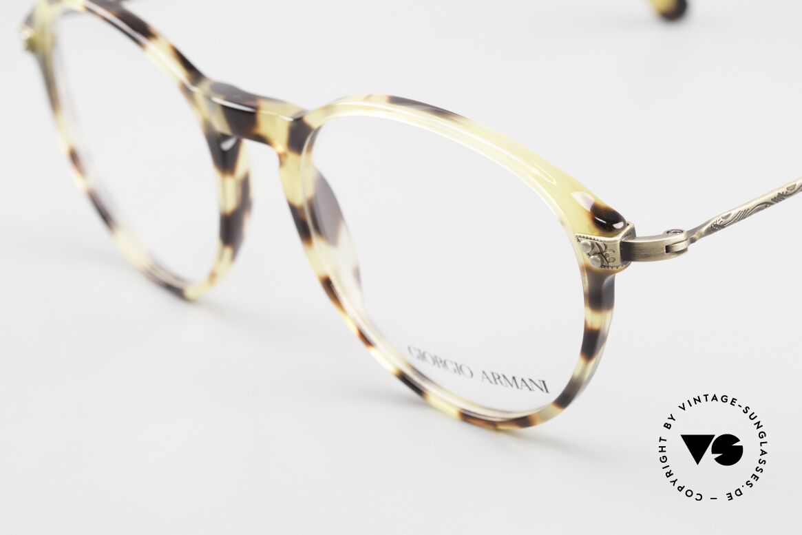 Giorgio Armani 329 Women's & Men's Glasses 90's, amber / tortoise front & costly formed brass temples, Made for Men and Women