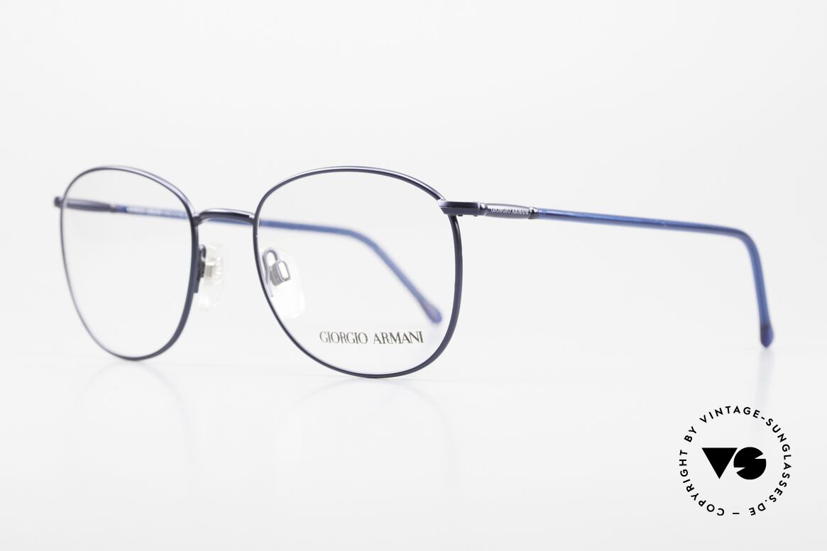 Giorgio Armani 1013 Old Square Panto Glasses 80's, sober, timeless style & with flexible spring hinges, Made for Men