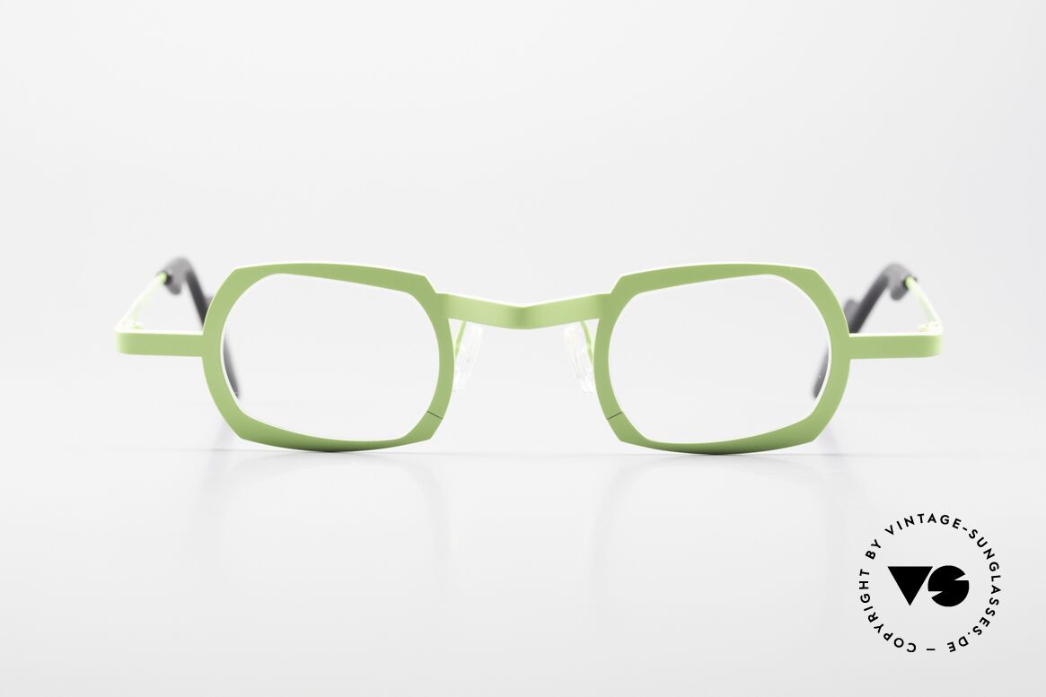 Theo Belgium Palm Beach Titanium Glasses Women & Men, striking designer eyeglasses for all individualists, Made for Men and Women