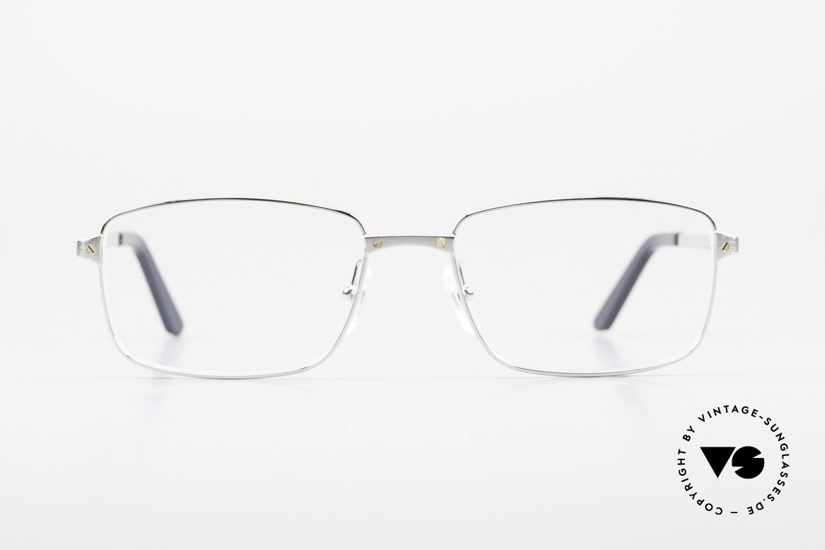 Cartier Core Range CT0204O Classic Luxury Men's Glasses, model CT0204O, col. 006 (silver), size 58x18, 140, Made for Men
