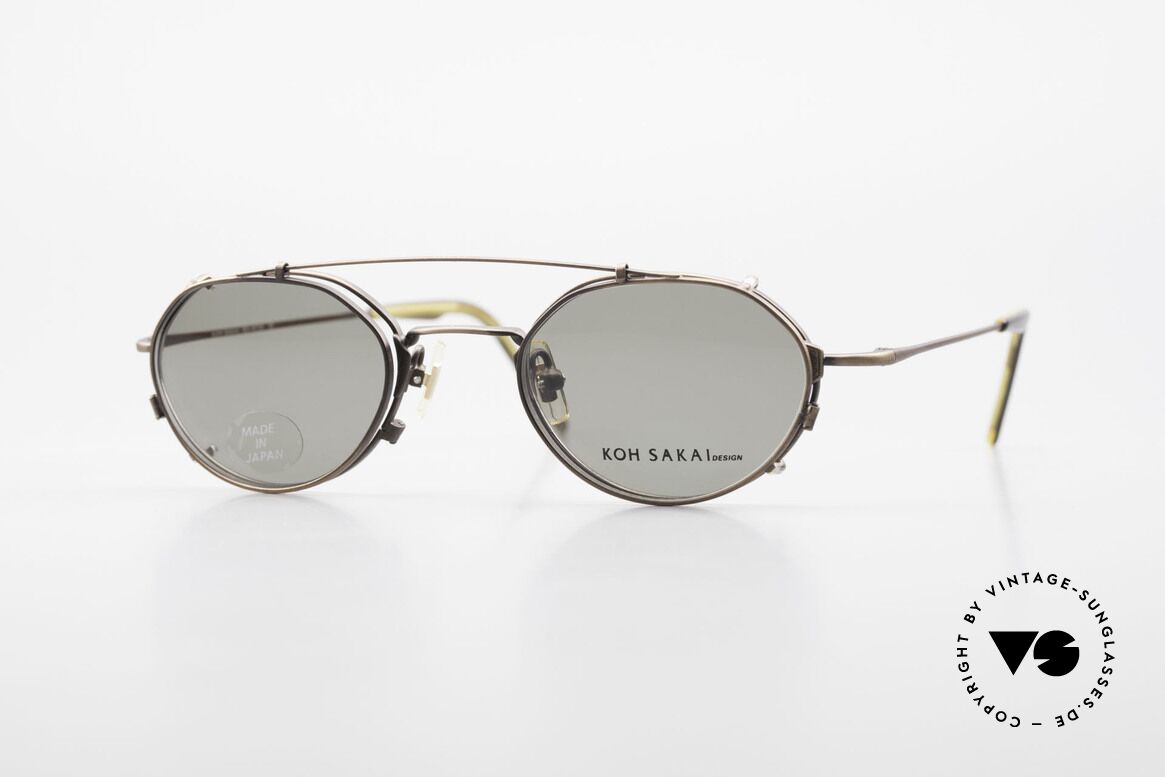 Koh Sakai KS9719 Vintage Frame Ladies & Gents, vintage glasses Koh Sakai KS9719, 46-21, with clip-on, Made for Men and Women