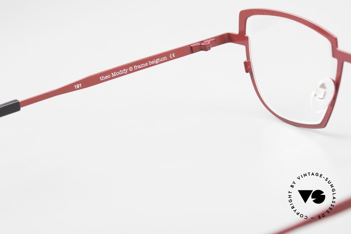 Theo Belgium Modify Women's Eyeglasses Red Frame, Size: large, Made for Women