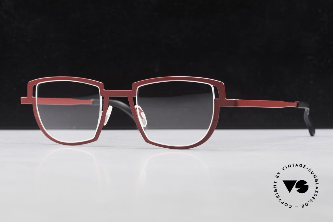 Theo Belgium Modify Women's Eyeglasses Red Frame, Size: large, Made for Women