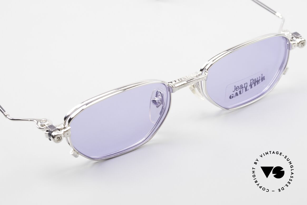 Jean Paul Gaultier 55-8107 Rare 90's Vintage Frame Clip On, unworn rarity (like all our vintage designer eyewear), Made for Men