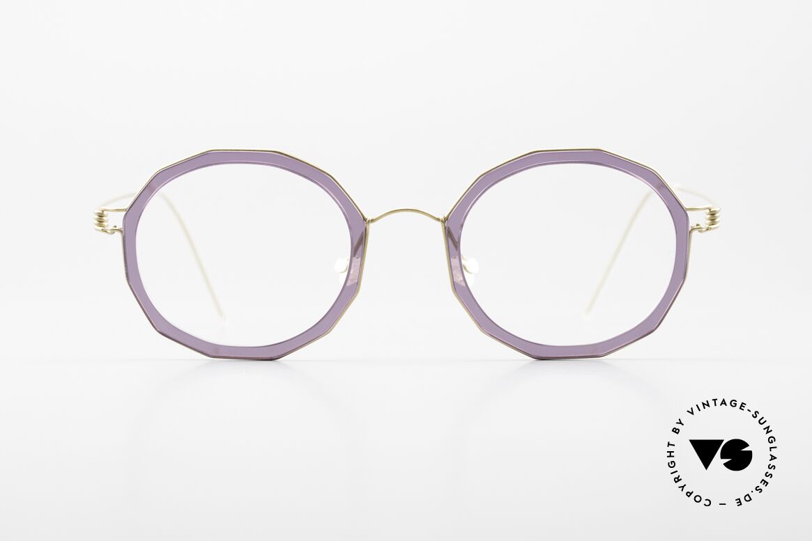 Lindberg Mette Air Titan Rim Designer Eyeglasses For Ladies, ladies eyeglasses; frame color / finish GT = matt gold, Made for Women