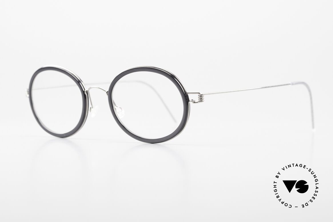 Lindberg Arthur Air Titan Rim Oval Titan Glasses Acetate, striking refined Air Titan frame with Acetate inner rim, Made for Men and Women